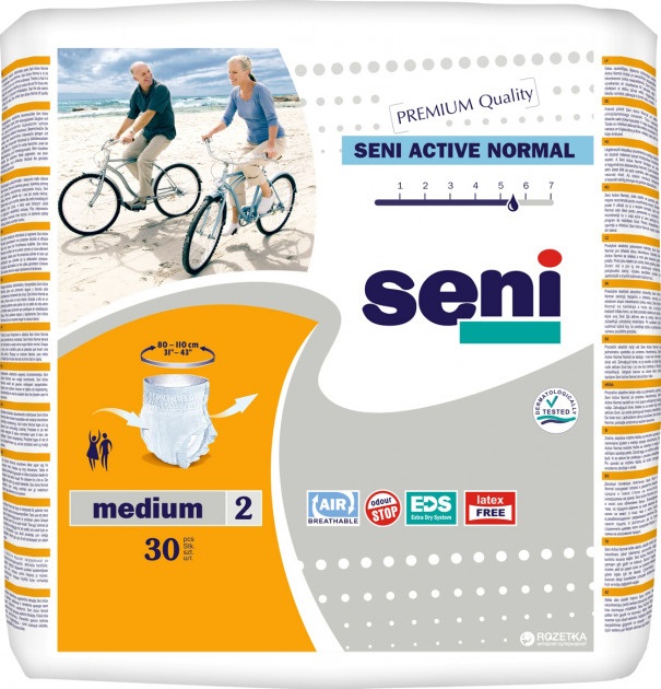 Підгузники труси для дорослих Seni Active Normal Medium 80-110 см 30 шт